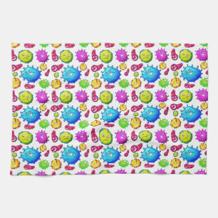Colorful Gems Mönster Kökshandduk