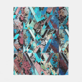 Colorful Geometric Abstract Pattern Fleecefilt