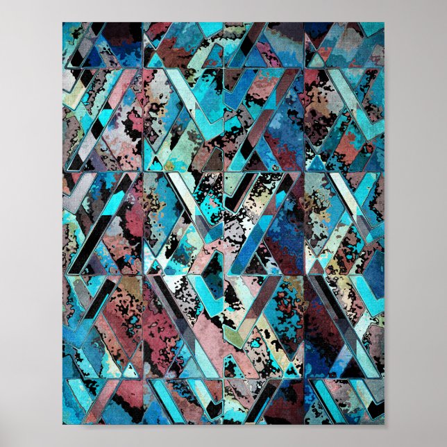Colorful Geometric Abstract Pattern Poster (Framsidan)