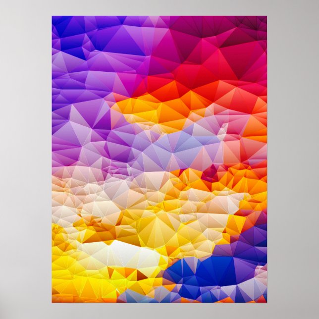 Colorful Geometric Abstract Wall Art Poster (Framsidan)