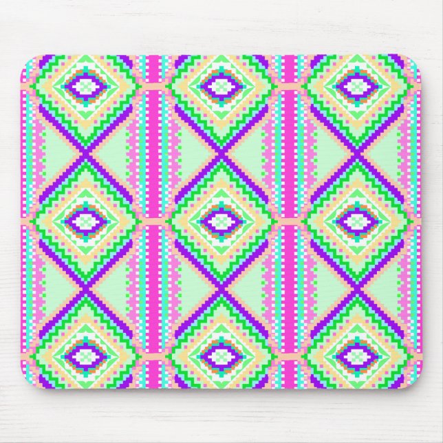 Colorful Geometric Boho Pattern Musmatta (Framsidan)