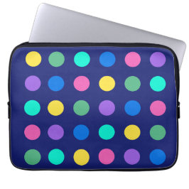 Colorful Geometric Dots Laptop Fodral
