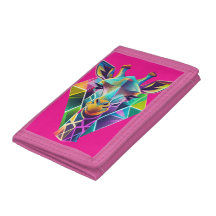 Colorful Geometric Giraffe Head