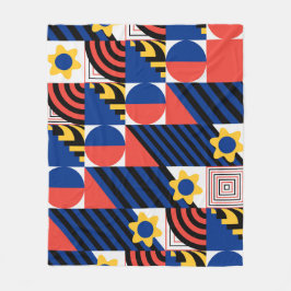 Colorful Geometric Pattern  Fleecefilt