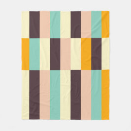 Colorful geometric pattern with vertical stripes  fleecefilt