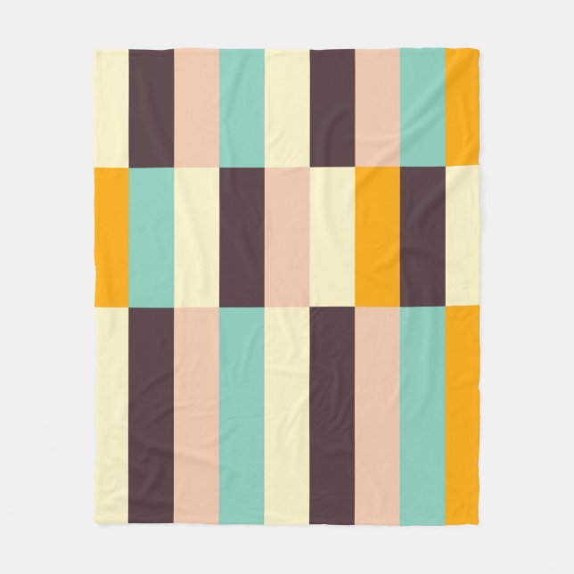 Colorful geometric pattern with vertical stripes  fleecefilt (Framsidan)