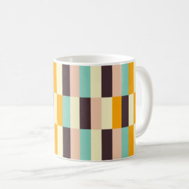 Colorful geometric pattern with vertical stripes  kaffemugg
