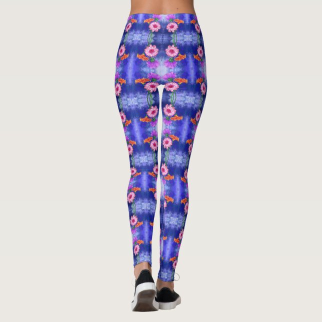 Colorful Gerberas Leggings (Baksida)