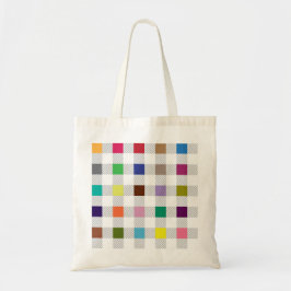 Colorful Gingham Tablecloth Mönster Tote Bag Tygkasse