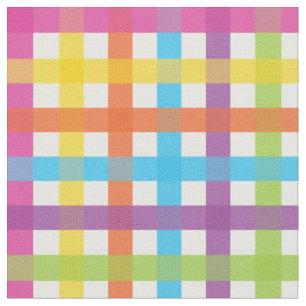 Colorful Gingham Tyg