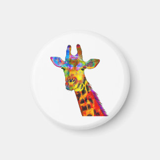 Colorful Giraffe Magnet