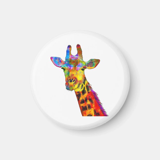 Colorful Giraffe Magnet (Framsidan)