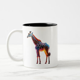 Colorful Giraffe Två-Tonad Mugg
