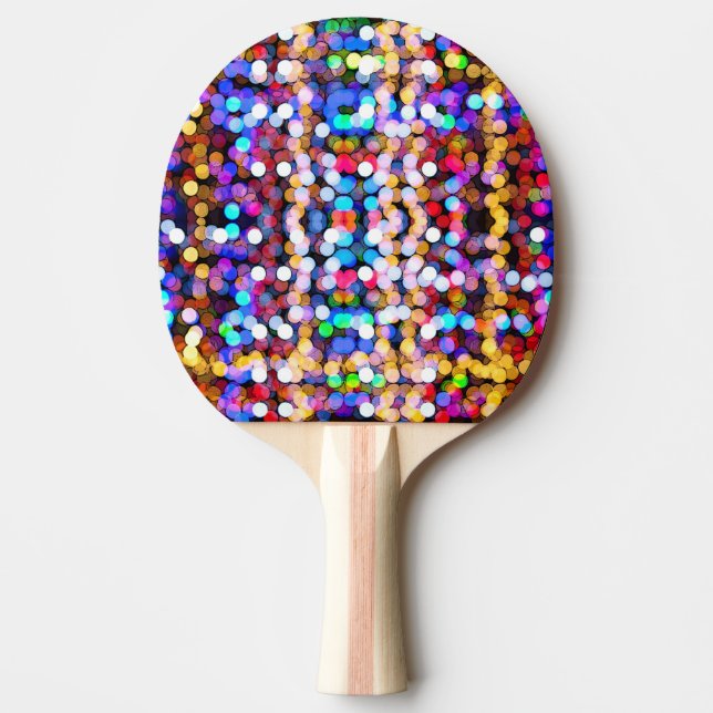 Colorful glitter art pingisracket (Framsidan)