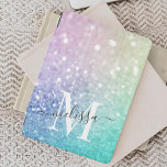 Colorful Glitter Söt Bokeh Monogrammed iPad Mini Skydd<br><div class="desc">Anpassa enkelt den här eleganten färglös bokeh glitter mönster med ditt eget namn och/eller monogram.</div>