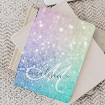 Colorful Glitter Söt Bokeh Monogrammed iPad Mini Skydd<br><div class="desc">Anpassa enkelt den här eleganten färglös bokeh glitter mönster med ditt eget namn och/eller monogram.</div>