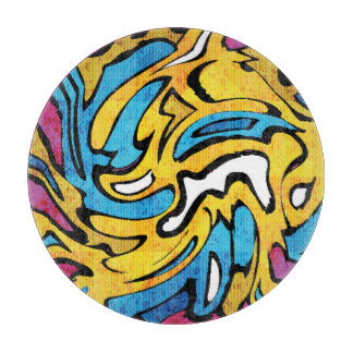 Colorful Graffiti Abstrakt Black Background