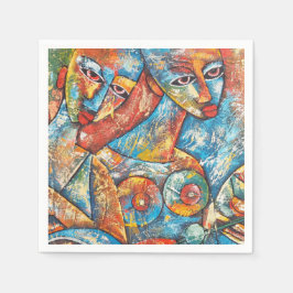 Colorful Graffiti Art Pappersservett