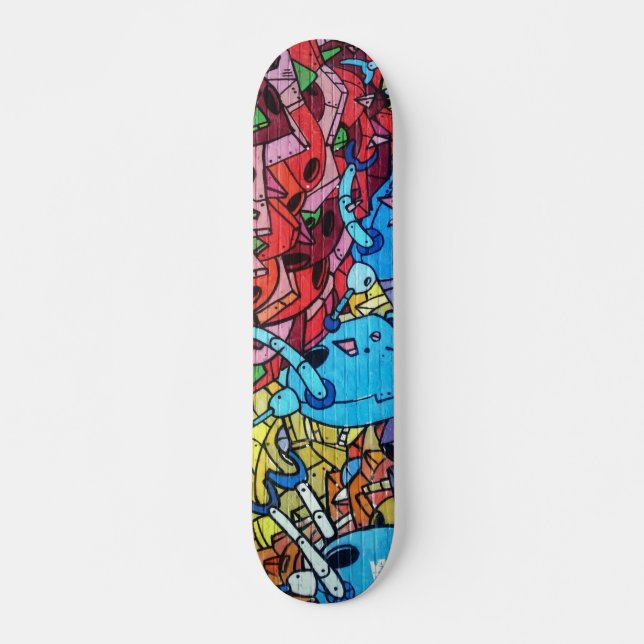 Colorful Graffiti Art Skateboard (Framsida)