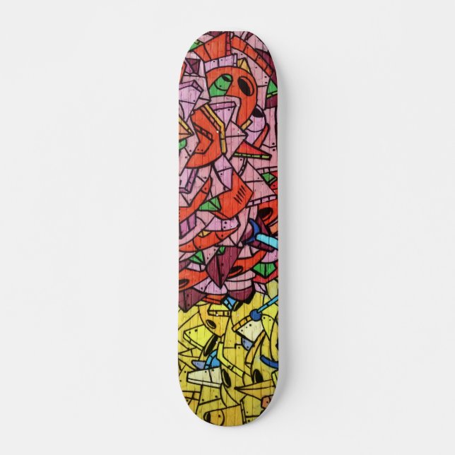 Colorful Graffiti Art Skateboard (Framsida)