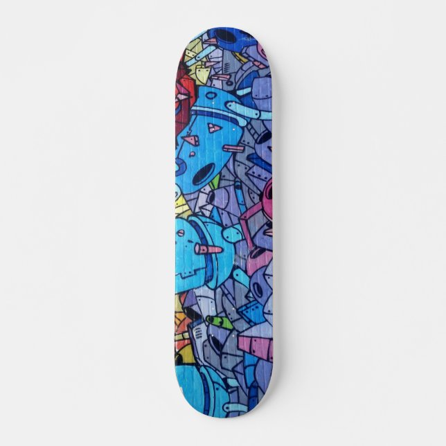 Colorful Graffiti Art Skateboard (Framsida)