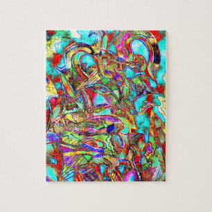 Colorful Graffiti Brev Puzzle Pussel