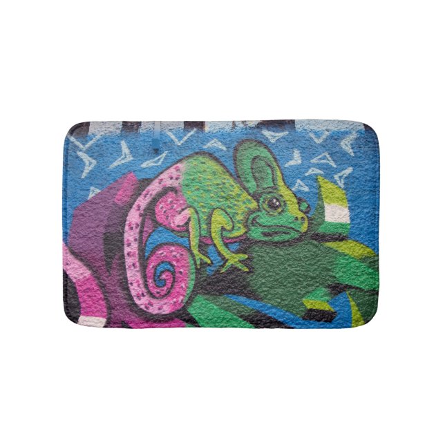 Colorful Graffiti Chameleon Badrumsmatta (Framsidan)