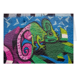 Colorful Graffiti Chameleon OBS Kort