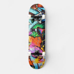 Colorful Graffiti   Gatukonst Mini Skateboard Bräda 18,5 Cm