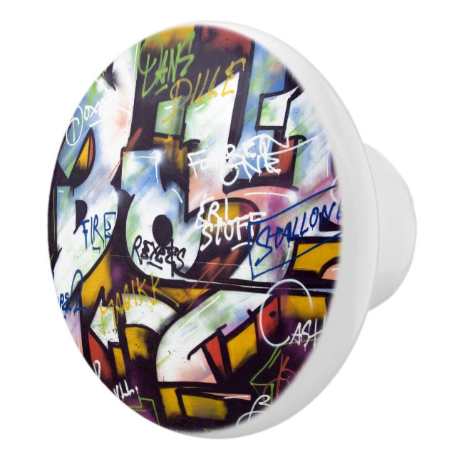 Colorful Graffiti Ord Knopp (Höger)