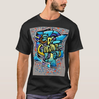 Colorful Graffiti Stil TDesign T Shirt