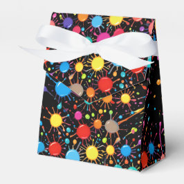 Colorful Graffiti Style Paint Splash Favor Box Presentaskar