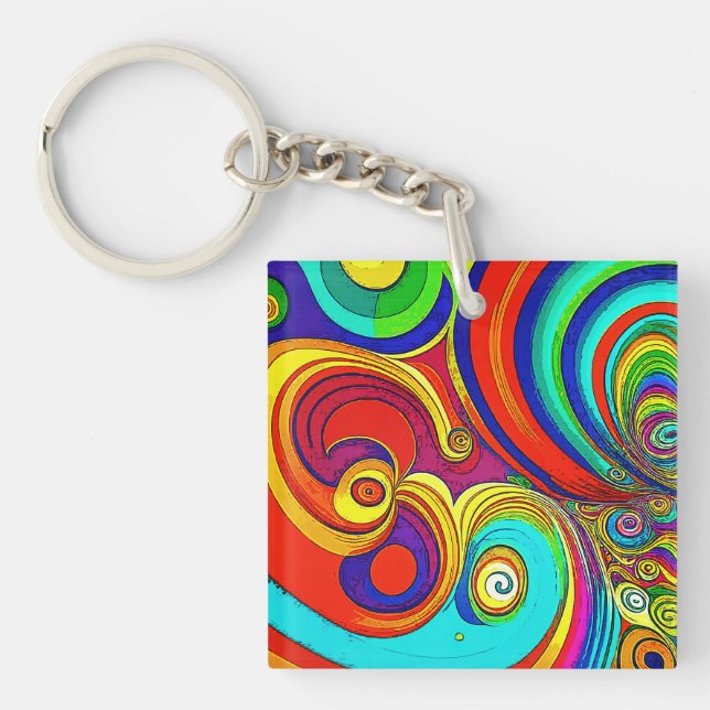 Colorful Groovy Rainbow Swirls (Framsidan)