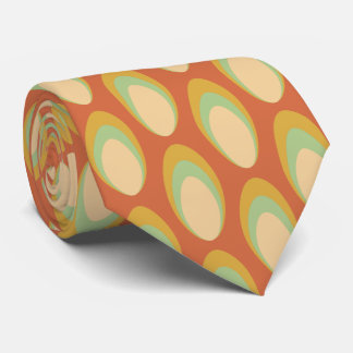 Colorful Groovy Retro 70-talet Mönster Neck Tie Slips