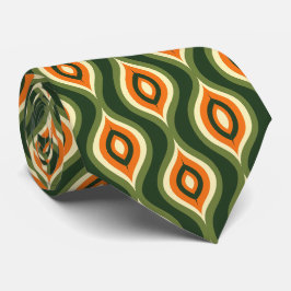 Colorful Groovy Retro Neck Tie Slips
