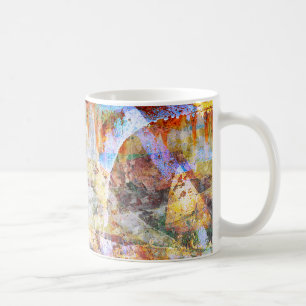 Colorful grunge graffiti kaffemugg
