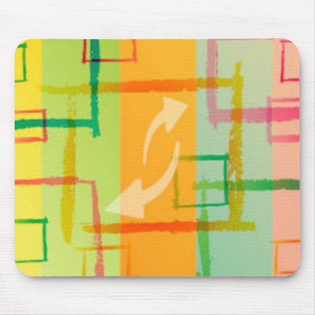 Colorful Grunge moussepad Musmatta (Framsidan)