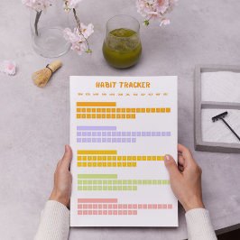 Colorful Habit Tracker Anteckningsblock