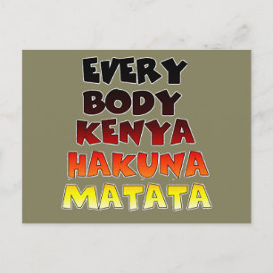 Colorful Hakuna Matata: A Kenyan Firande Vykort