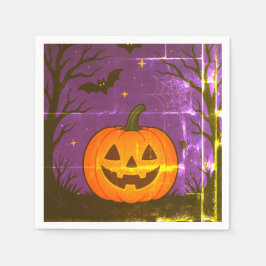 Colorful Halloween Pumpkin Napkins Pappersservett