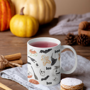 Colorful Halloween Scary Mönster Happy halloween Kaffemugg