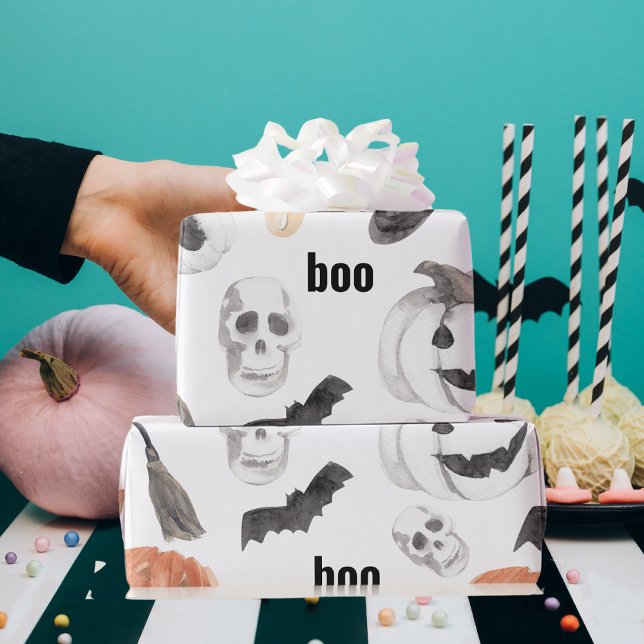 Colorful Halloween Scary Mönster |Happy halloween Presentpapper (Skapare uppladdad)