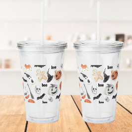 Colorful Halloween Scary Mönster |Happy halloween Take Away Mugg