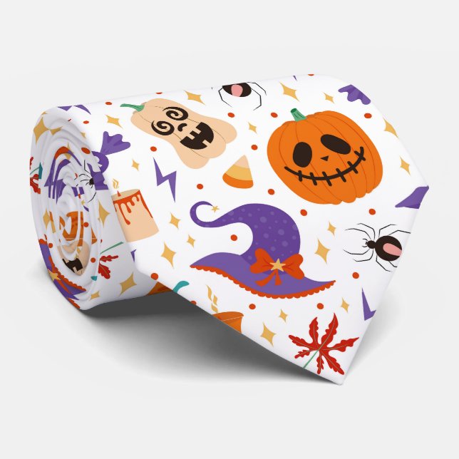 Colorful Halloween Symbols Mönster Slips (Rullad)