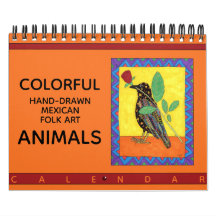 Colorful Hand plockade Mexican PeopleArt Animals 2