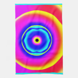 Colorful Hand plockade Mönster Art Stil Kökshandduk