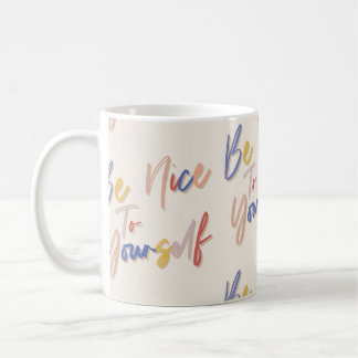 Colorful Hand plockade Motiational Mönster Kaffemugg