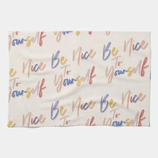 Colorful Hand plockade Motiational Mönster Kökshandduk