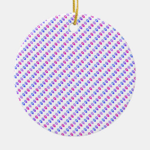 Colorful Hanukkah Dreidels Julgransprydnad Keramik