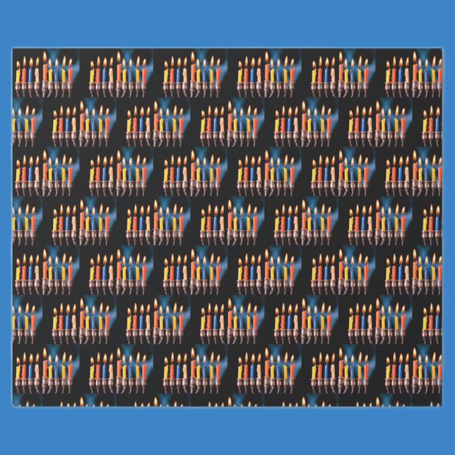 🕎 Colorful Hanukkah Menorah Presentpapper (Skapare uppladdad)